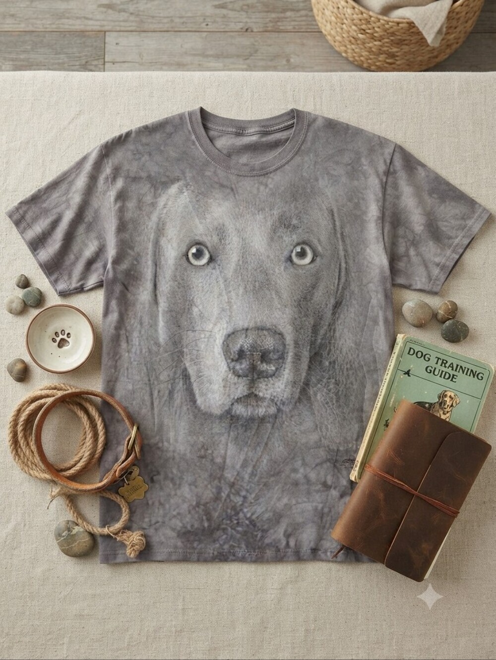 The Mountain Dog Weimaraner Big Face Short Sleeve Tee Shirt